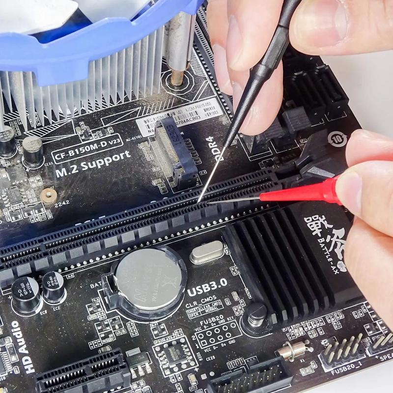 Car Multimeter Test Tip Probes with Cover Test Leads Extention Tester Pin Needle Tip 30V Insulation Wire Piercing Needles