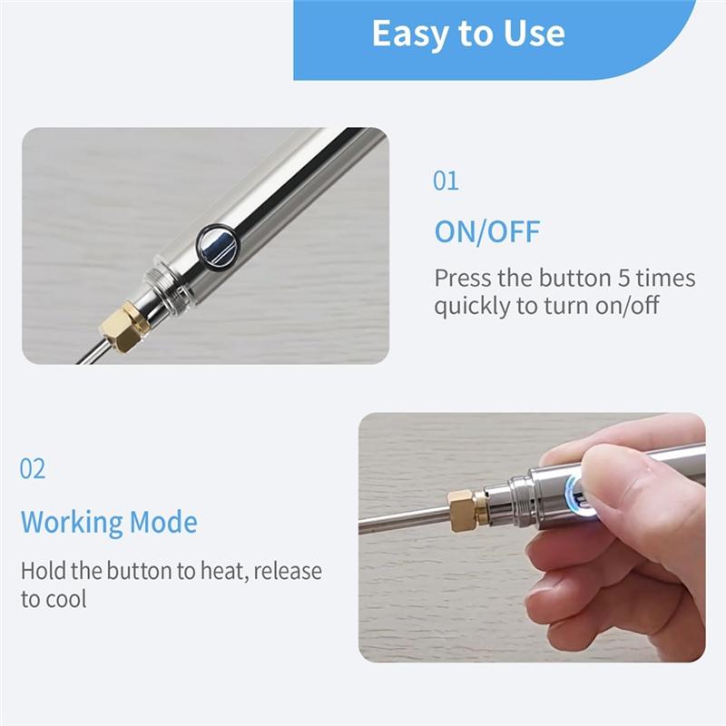 For Finishing Threads Ends Rechargeable Thread Zapper Tool Replaceable Tip For Craft Beading,Embroidery Leather Sewing