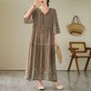 Embroidered Loose Fitting Women's Dress
