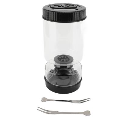 Filtrerad Pickleburk Glas Läckagesäker Juice Separator Pickle Juicer Köksartiklar Svart