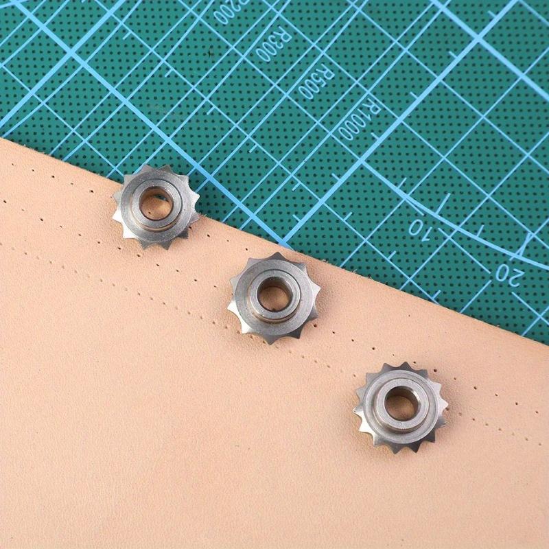 3/4/5/6mm DIY Leather Craft Over Stitch Line Marking Wheel Gear Roulette Spacing Tool Leathercraft Spacing Sewing Tools