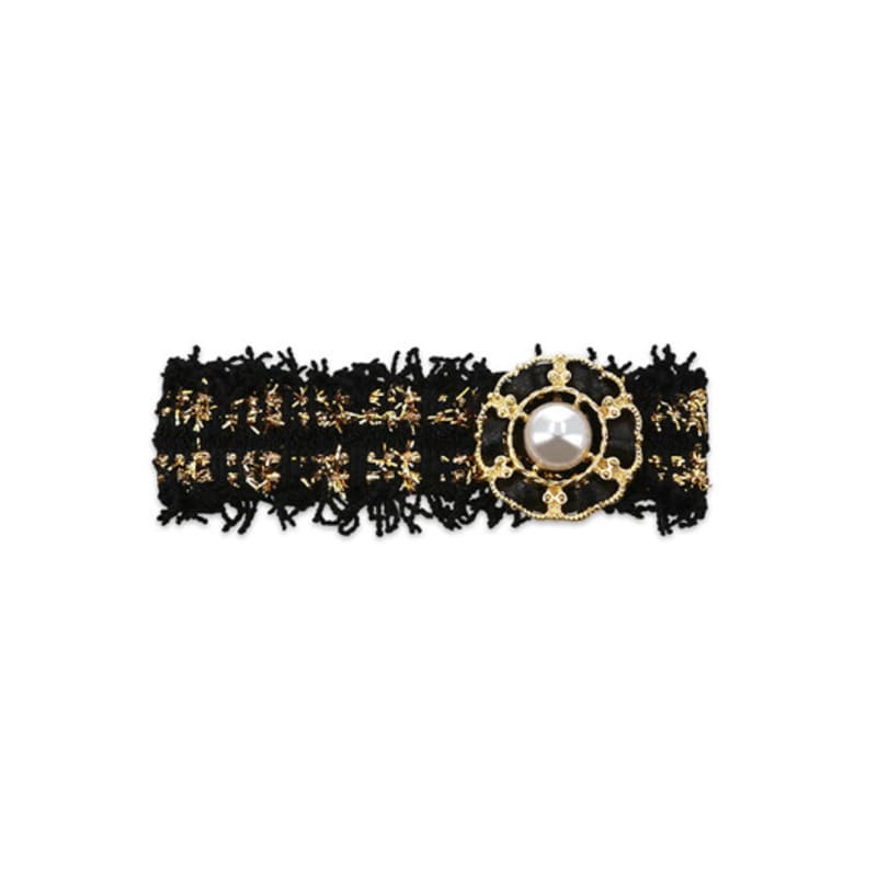 MELA BIANCA Luna Tweed Hair Clip Pin