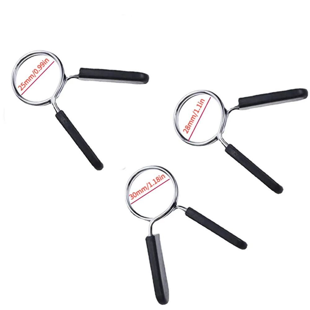 1 Pair Dumbell Spring Collar Clips Gym Barbell Lock Clamp Eight Bar Clips Barbell Clips  Ezor Bar