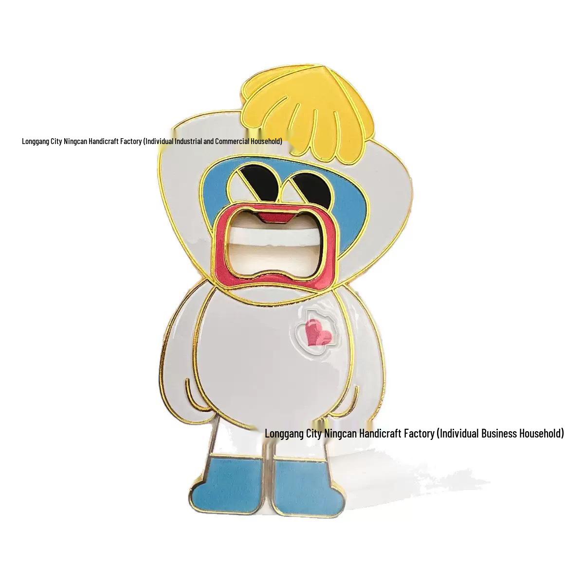 

Незвичайний металевий штопор і магніт на холодильник: Унікальний мультяшний відкривач для пляшок. Сувенір.