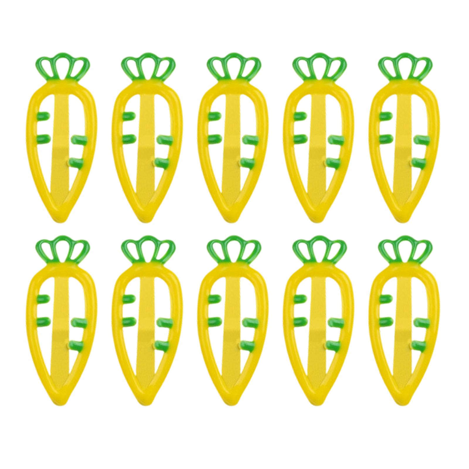 

Красочные Повседневные Заколки для Волос Зажим Морковь Милый Пасхальный Плоский Зажим Заколка Пасхальная Морковь 2000-е Зажим для Волос для Пучков жёлтый