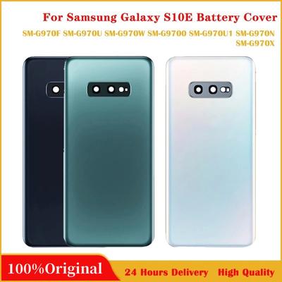 Back Glass Replacement For Samsung Galaxy S10e SM-G970 G9700 Battery Rear Door Cover  with Camera Frame Lens Sticker CE