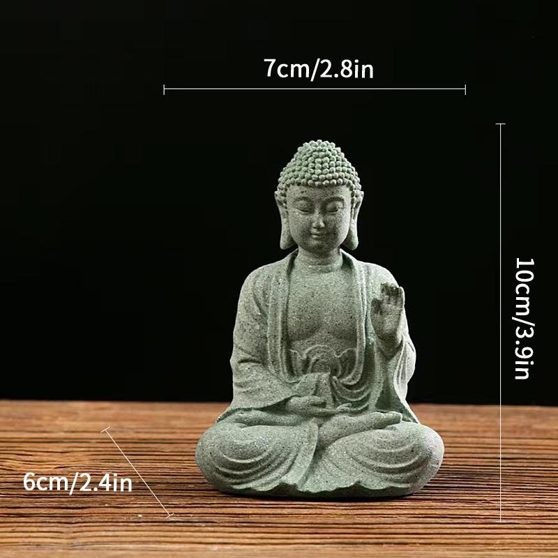 Statue Buddha Desk Accessorie Interior Accessories Buddhism Figurine Garden Statue Ornament Fish Tank Coffee Table Decor Buda