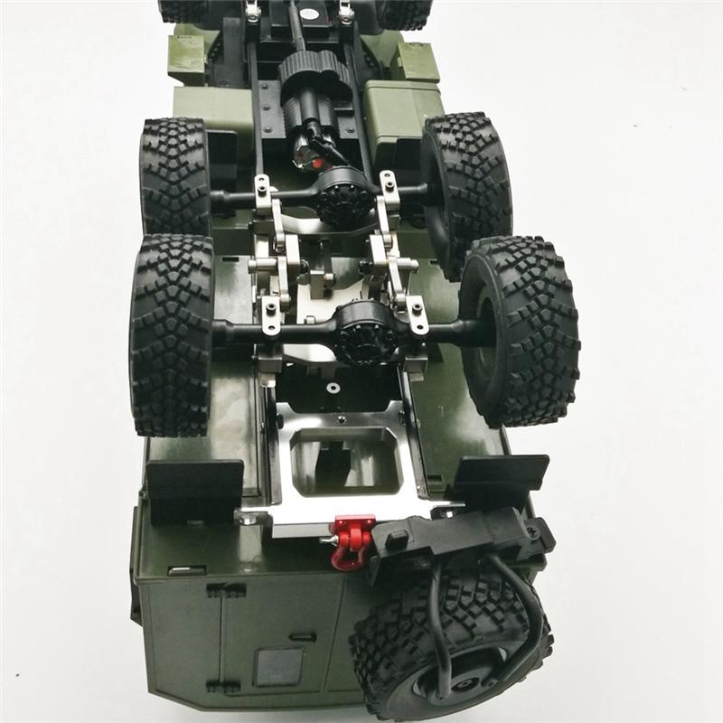 B16 B36 1/16 RC Araba Yükseltme Parçaları Modifiye Aksesuarları için Lo-ok Metal Denge Şasi Kartı Tahterevalli Kiti, Gümüş
