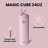 BOTTLE 750ml Water Bottle for Vacuum Stainless Light Pink Kids, Straw-Free Drinking, Insulated, Insulated, Steel, Portable, 0.75L,