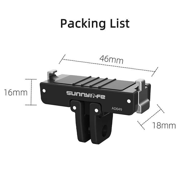Magnetic Adapter For Insta360 GO Ultra Foldable Quick-release Plate for Insta 360 GO Ultra Camera Expansion Accessories For GO Ultra