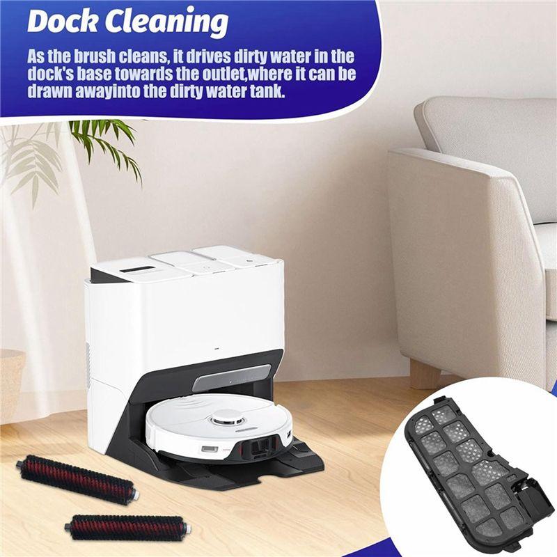 TAIGH-For Roborock S8 Maxv Ultra Replacement Parts- Maintenance Brush& Water Filter Assembly