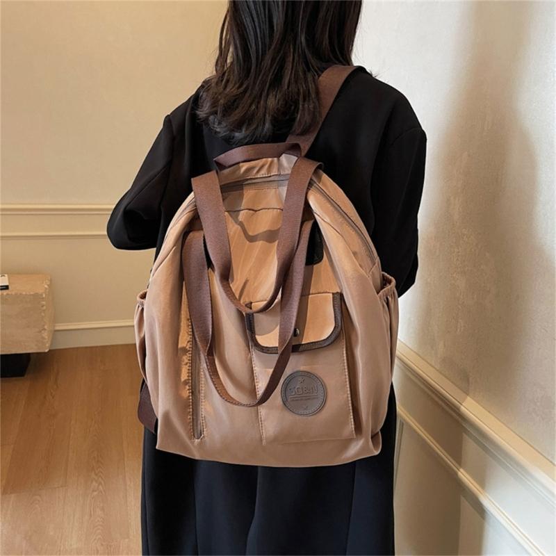 Nylon Backpack Purse for Women Fashion Ladies Shoulder Bag with Multiple Pockets Large Capacity Travel Daypacks Bags