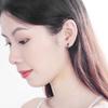 New Trendy Pattern Black Gold Hoop Earrings For Women Men Jewelry 925 Silver Earring Chic Unisex Party Accessories Gifts