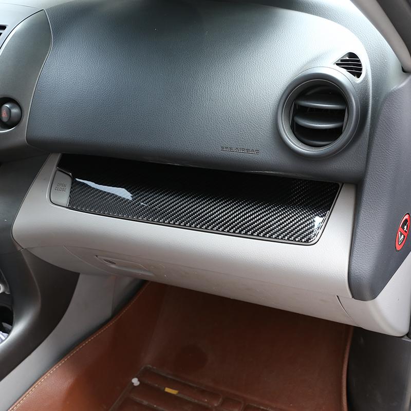 For Toyota Rav4 RAV 4 2006-2012 Carbon Fiber Car Center Control Copilot Dashboard Panel Cover Car Accessories