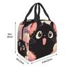 Night Black Cat On The Clouds Insulated Lunch Bag for Women Children Portable Food Boxes Thermal Lunch Box Tote