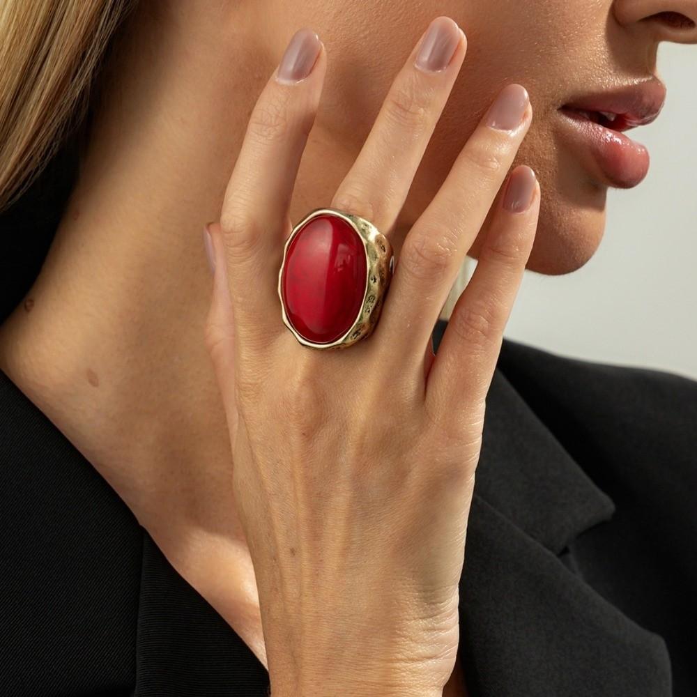 Hochwertiger Schmuck Harz Oval Ohrringe Eleganter Stil Leichter Luxus Retro Ohrringe Party