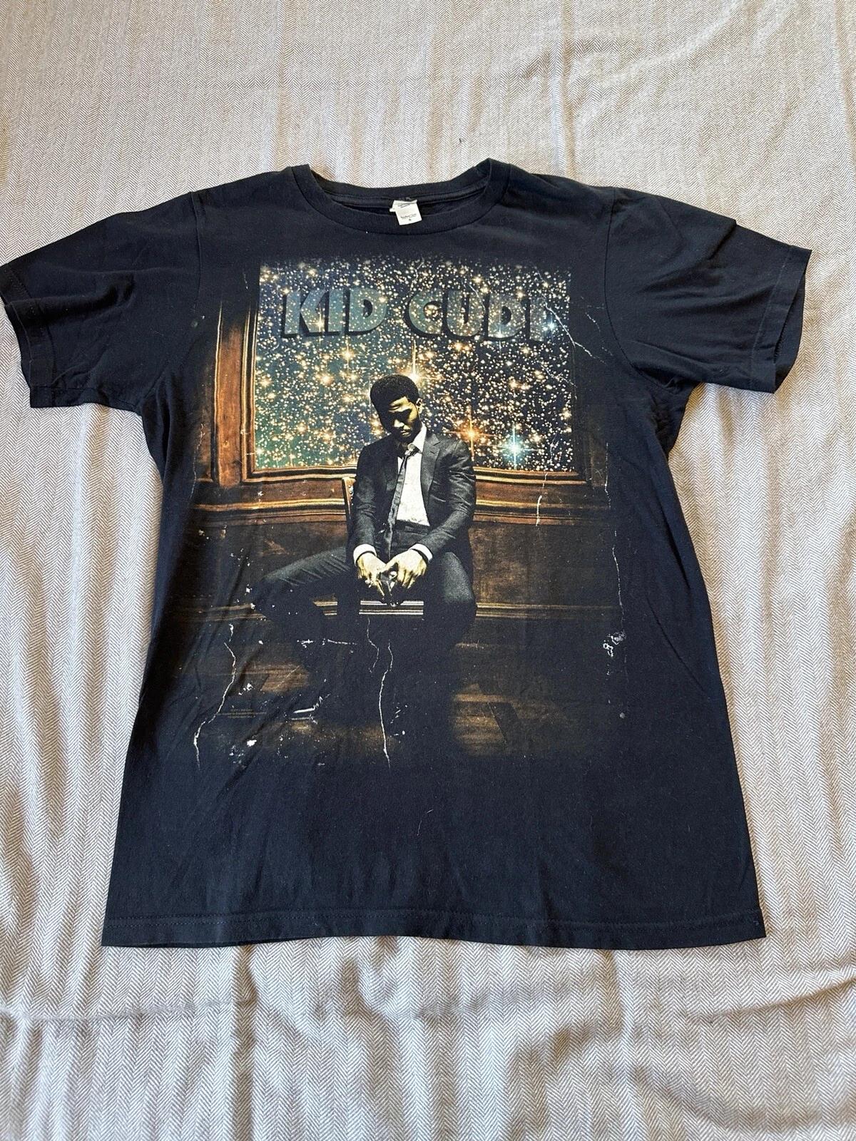 Kid Cudi Man On The Moon II Mr Rager Промо Футболка Размер S Рэп Футболка 2XL