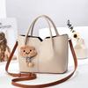 Latest High-value Splicing Tote Bag Macaron Fashionable Shoulder Bag Large Size Capacity Versatile Handbag Women's Bag