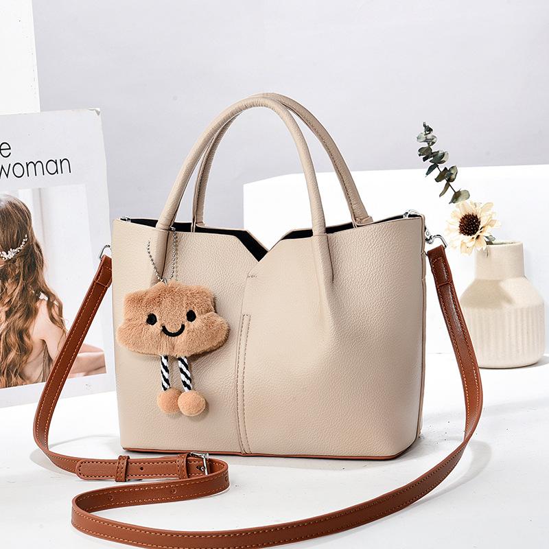

New High-value Splicing Tote Bag Macaron Fashionable Shoulder Bag Large Capacity Versatile Handbag Women s Bag .