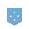 Drapeau - États Fédérés De Micronésie - 30 X 45 Cm - Polyester - Impression Recto/verso - Accessoires Inclus