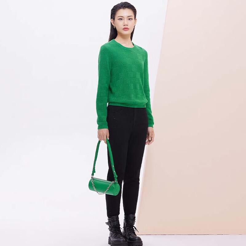 JESSIE Women's Simple Crew Neck Knit Sweater JMWHM464