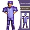 My World Minecraft Diamond Armor Cosplay Costume for Halloween