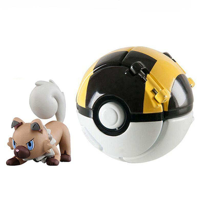 Mon Action Figure Model Toys Pikachu  Charmander Rockruff Litten