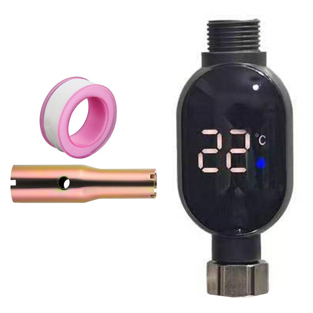 

Digital Shower Thermometer With LED Display Waterproof Temperature Gauge For Bath Faucet Water Monitor With Color Indicator