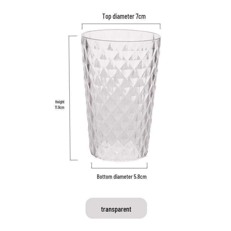 

Креативные прозрачные цветные пластиковые стаканы - Небьющийся бытовой набор для чая и деловых подарков 301-400ml [Single Box]