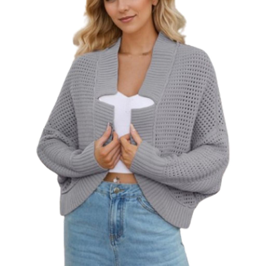 Women's Fashion Casual Comfortable Solid Color Cardigan Jacket