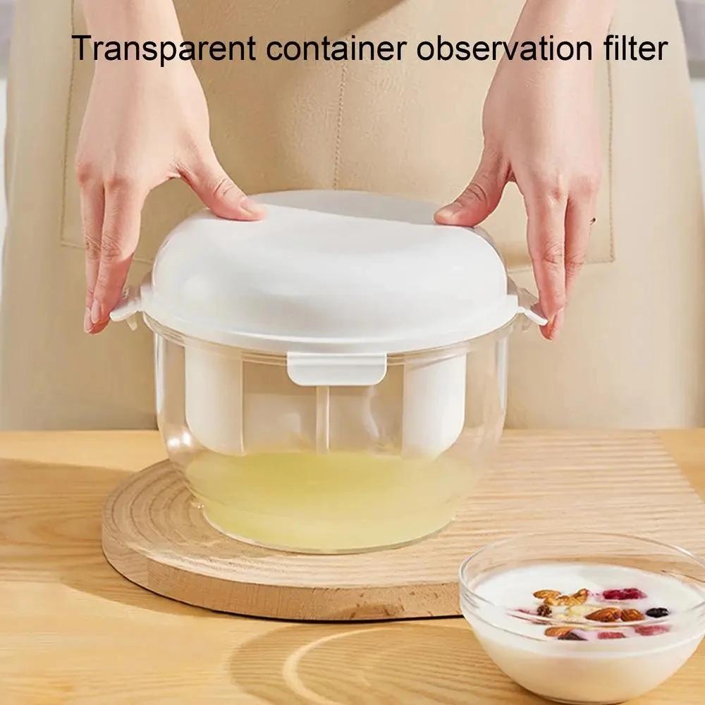 Coffee Yogurt Filter Makers Self-Made Greek- Yogurt Soybean Milk Cheese Whey Separator Water Draining Fine Mesh Strainer
