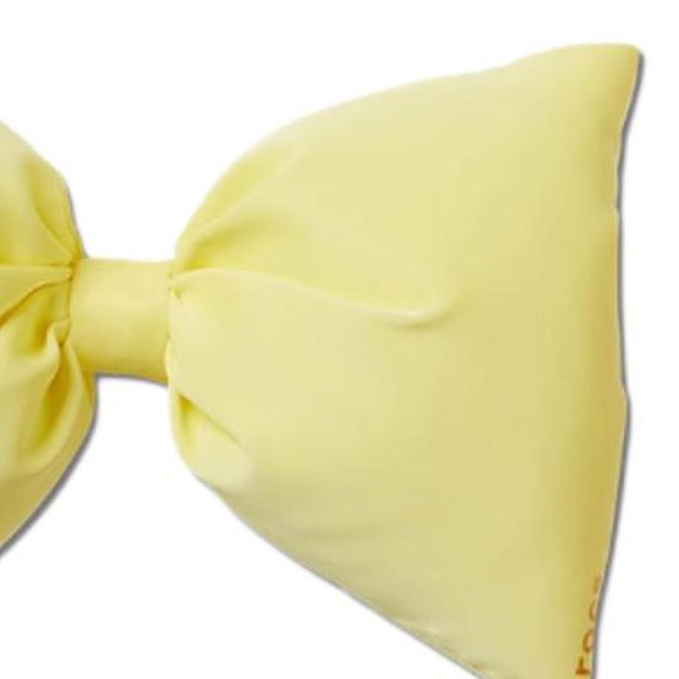 Crocs Puffy Bow Design Synthetic Fiber Shoes Women Footwear Yellow 10014216