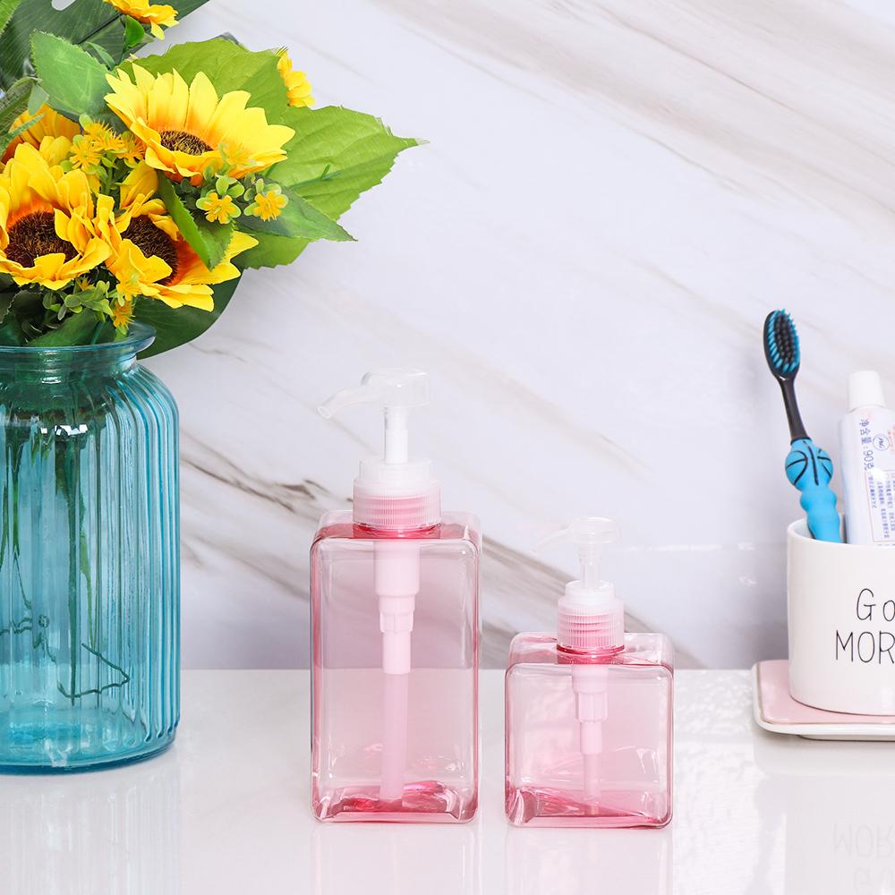 Supplies Press Mousse Portable Square Shape Lotion Bottles Soap Dispensers Hand Pump Shampoo Bottle