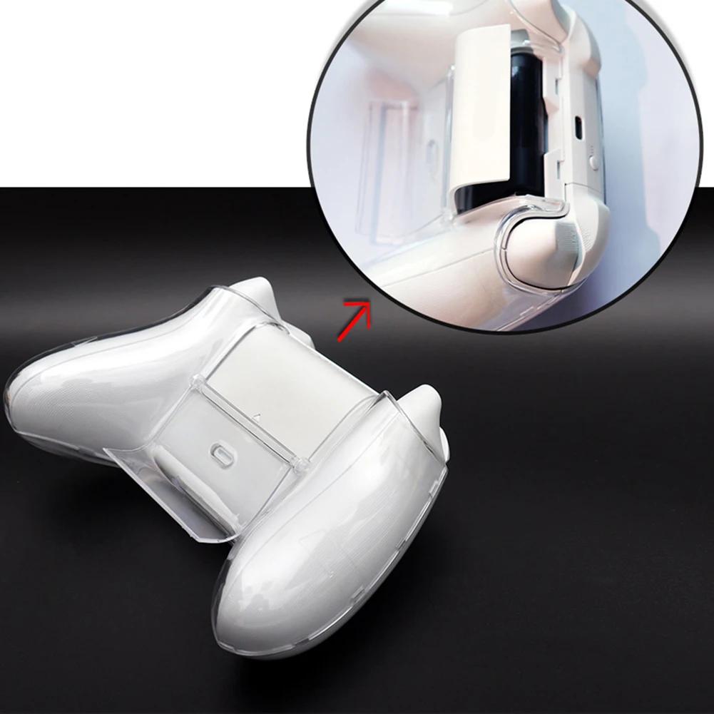 for Xbox Series X/S Hard Protective Case Anti-Slip Shockproof Clear Crystal Case ABS Controller Protective Cover Handle Shell