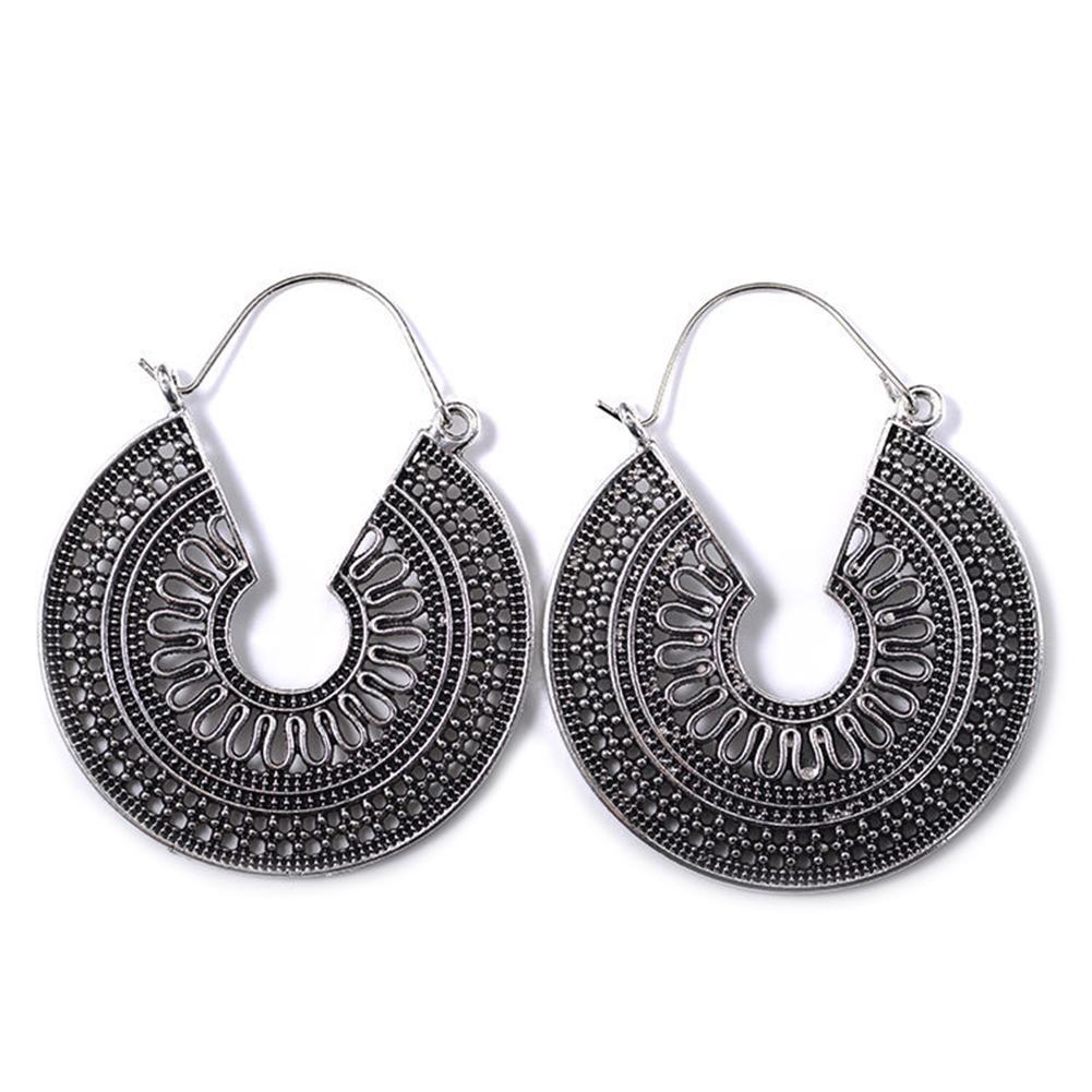 Women Hollow-out Delicate Bohemian Style Party Openwork Earrings Fashion Jewelry Set