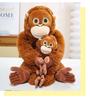 Cross-Border Plush Gorilla Doll - Realistic Monkey Design with Velcro Hands and Feet