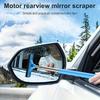 Car Rearview Mirror Wiper, Telescopic Squeegee for Auto Glass, Portable Water Cleaner Rod, Mini Automotive Cleaning Tool