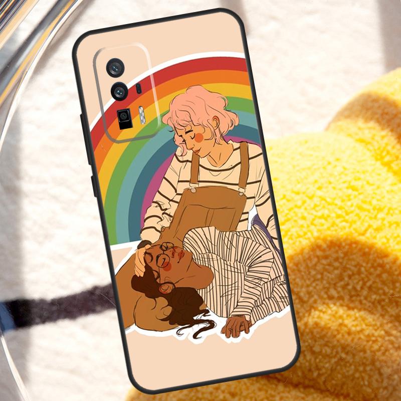 Rainbow Lesbian Pride Gay LGBT Case For POCO X3 X4 X5 X6 Pro M5s M6 F3 F5 Xiaomi 14 13 Ultra 12 Lite 11T 12T 13T Pro Cover