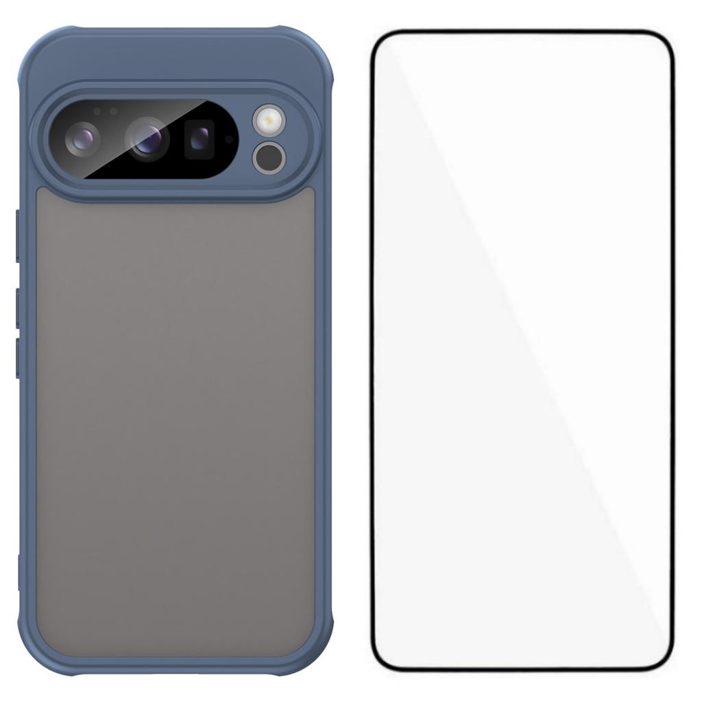 For Google Pixel 10 Pro Case with Screen Film WANLONFENG FD Series Skin Touch TPU PC Phone Back Cover