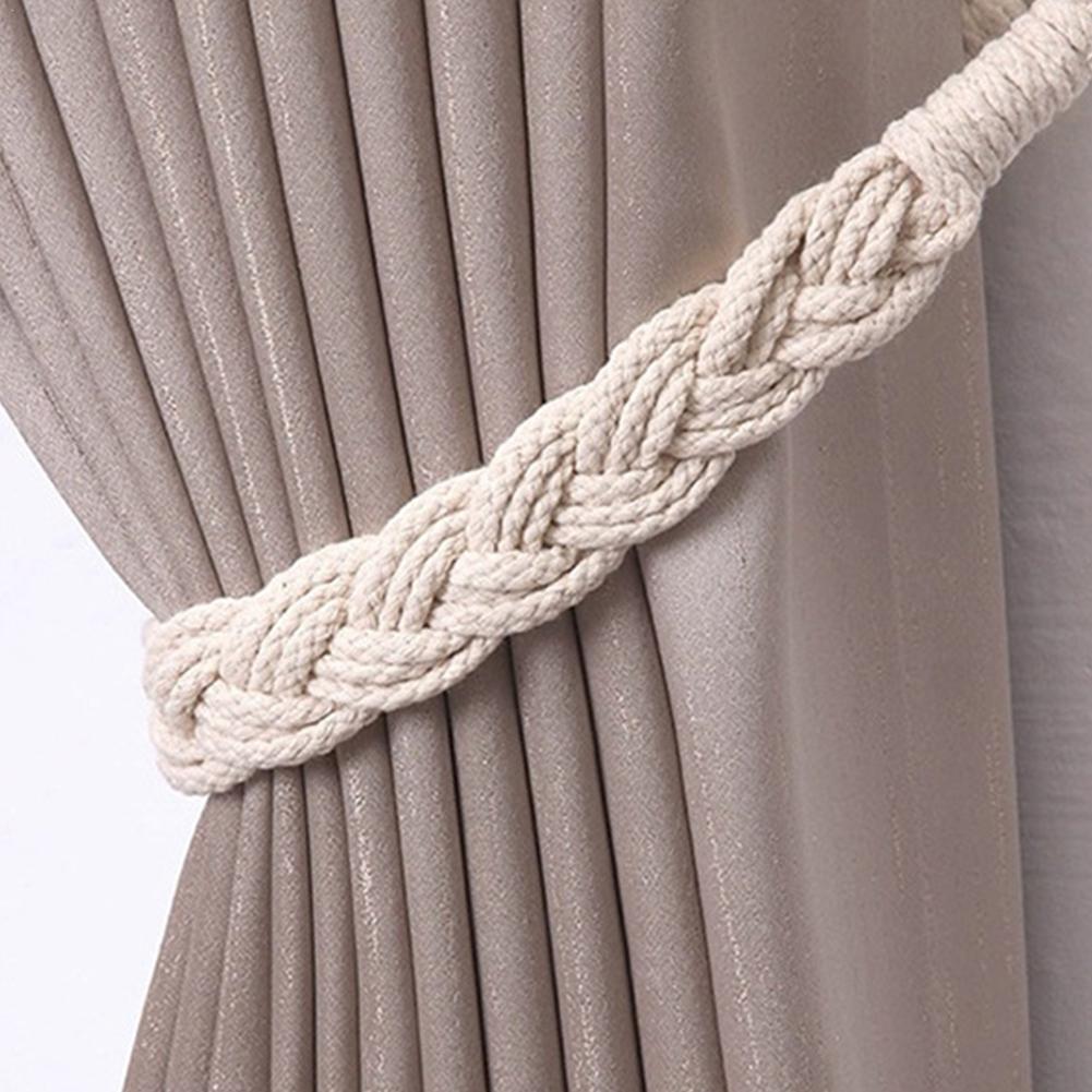 Handmade Twisted Rope Curtain Tiebacks, Suitable For Living Room And Bedroom Home Decoration Curtain Tiebacks