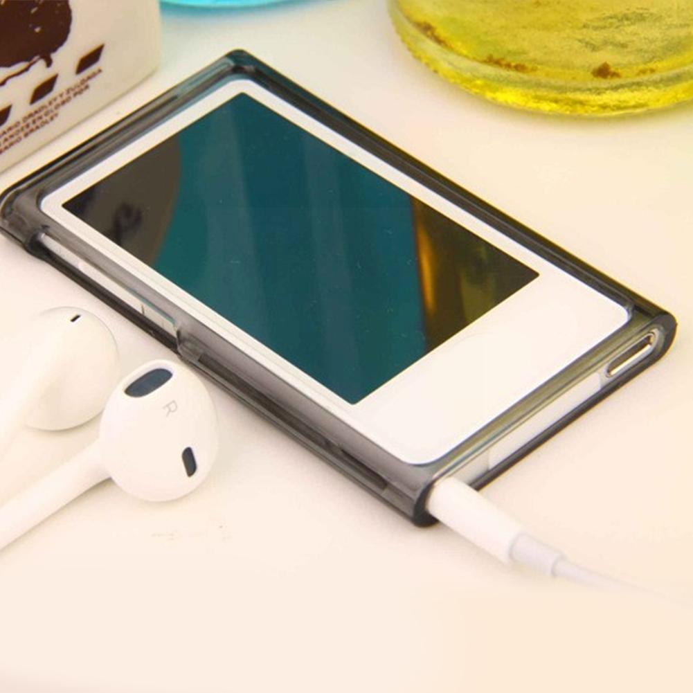 Funda de Gel TPU Transparente Brillante Para Nuevo IPod Nano 7ª Generación 7G Carcasa Protectora Protector de Pantalla Gratis J4U6