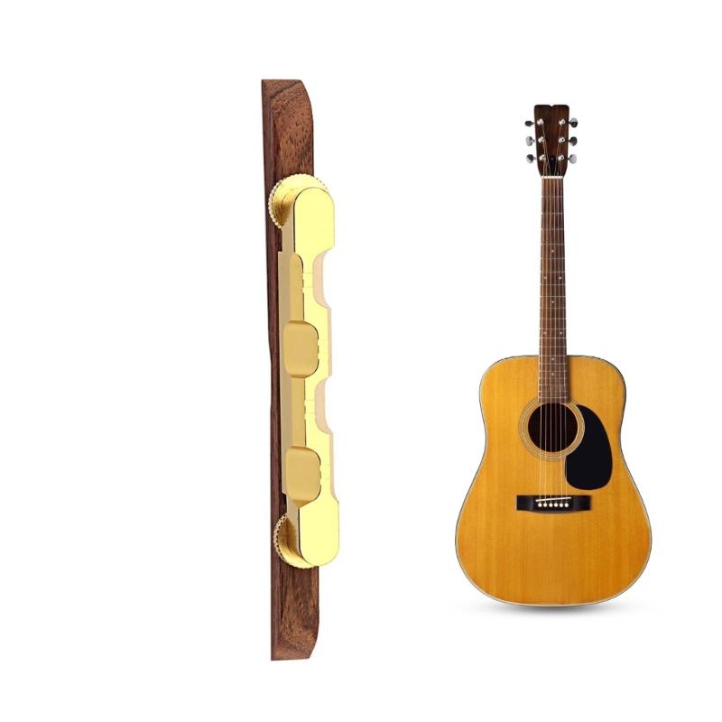 Enduring Guitar Bridge Height Adjustable Rosewood Base Bridge Universals Guitar Bridge Replacement Parts Easy to Use