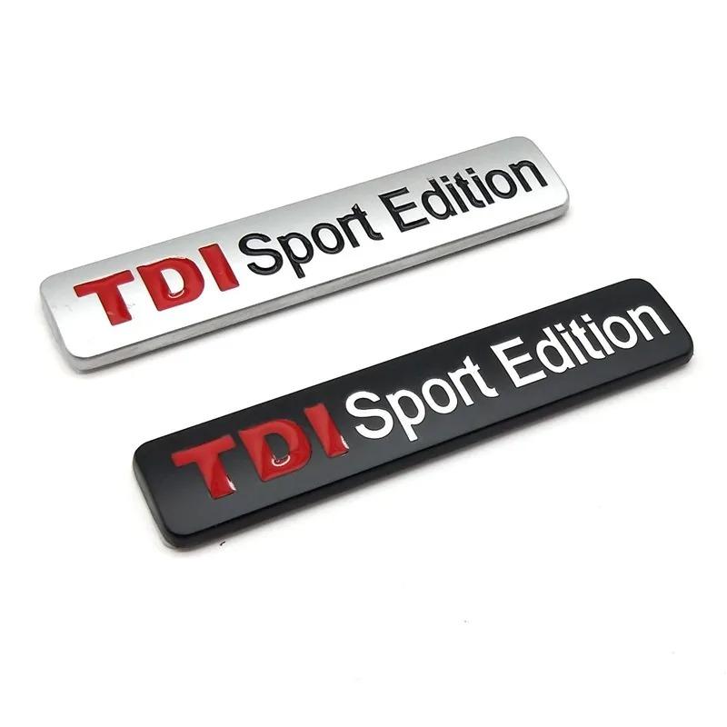 3D Metal TDI Sport Edition Logo Car Rear Trunk Badge Emblem Sticker For VW GTI Polo Golf 5 6 7 Passat Tiguan JETTA Accessories zf2