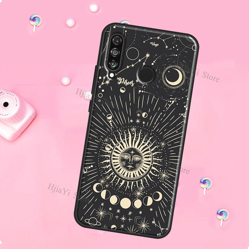 Witches Moon Witchy Mystery Totem For Huawei Honor Magic 5 Lite X8 X9 X8a X9a 50 70 P20 P30 P40 P50 P60 Pro P Smart 2019 Case