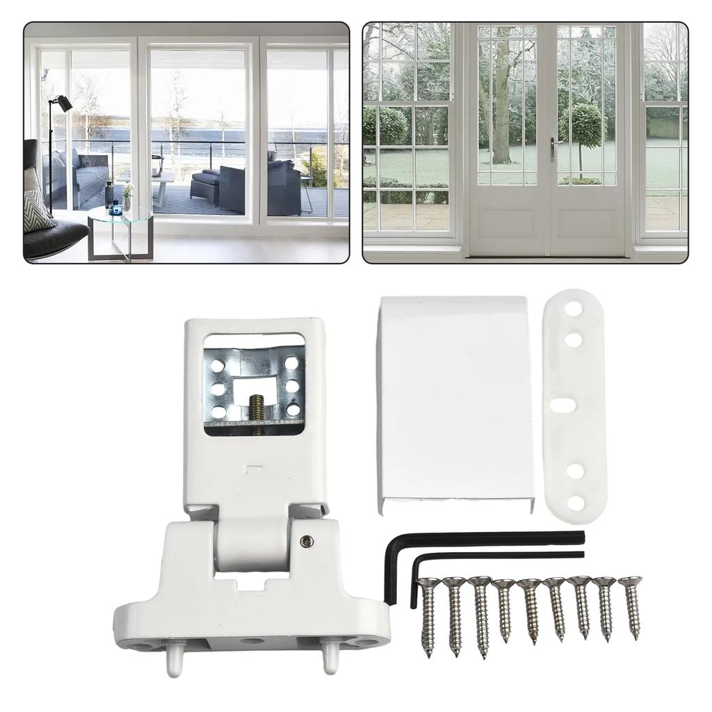 High Quality Door Hinge Door hinge Accessories Zinc Alloy And Iron Hot Sale Right W/screw White Door Flag Hinge