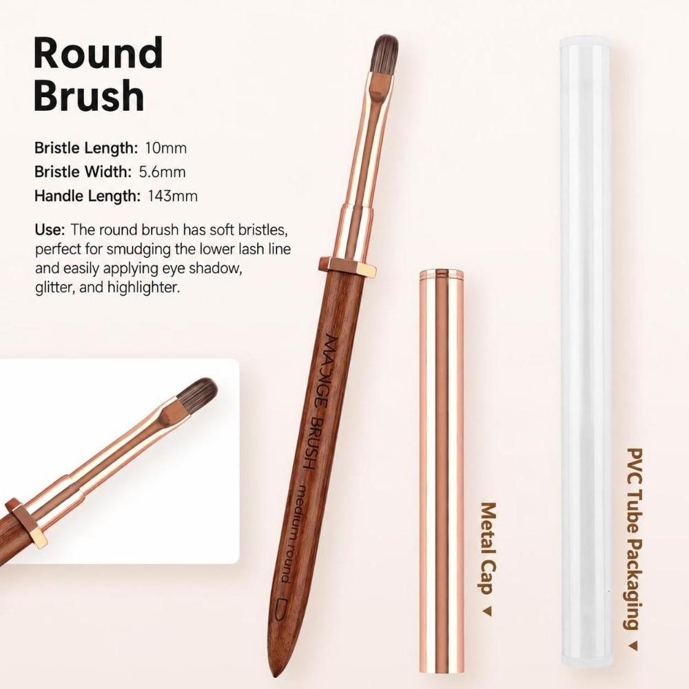 Sandalwood Handle Nail Design Pen Portable Pen Detail Brush New Manicure Pen Nail Salon