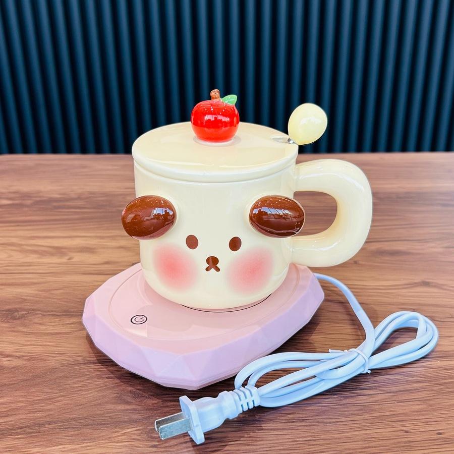 

Милая кружка с подогревом и постоянной температурой, подарочная коробка с кружкой, подарок на день рождения для девочек, практичный подарок для лучшей подруги, креативная кружка 480ml