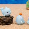Mini Resin Dolphin,Miniature Dolphin Figures to Hide Landscape Decors Dollhouses Decors,Garden Aquariums Potted Ornament