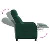 Massage Recliner Dark Green Velvet (V)