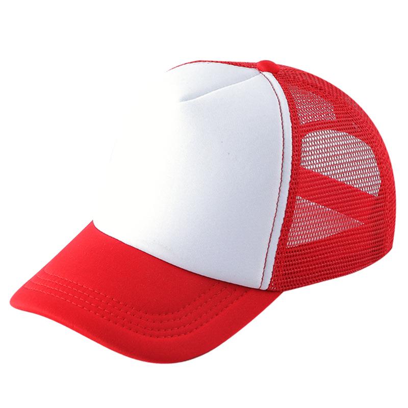 Men's Spring/Summer Mesh Duckbill Baseball Cap with Logo Embroidery